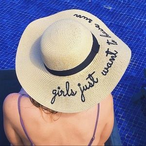 Aldo Embroidered Sun Hat